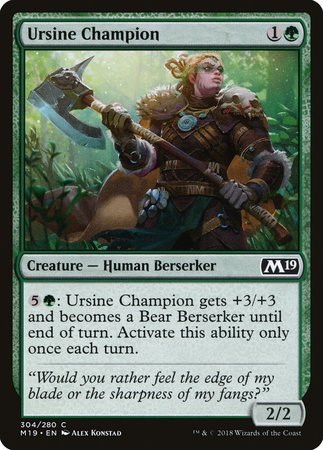 Ursine Champion [Core Set 2019] | Black Swamp Games