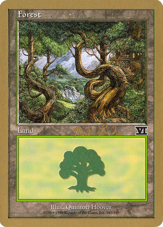 Forest (ml347b) (Matt Linde) [World Championship Decks 1999] | Black Swamp Games