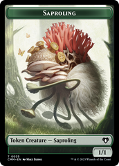 Saproling // Satyr Double-Sided Token [Commander Masters Tokens] | Black Swamp Games