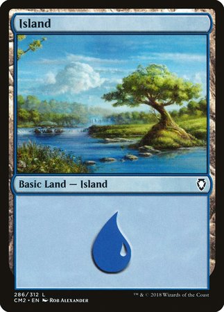 Island (286) [Commander Anthology Volume II] | Black Swamp Games