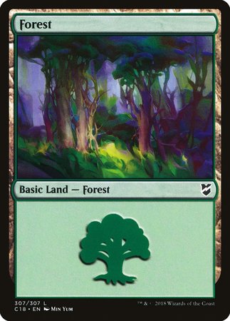 Forest (307) [Commander 2018] | Black Swamp Games