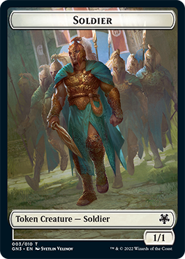 Soldier // Elf Warrior Double-Sided Token [Game Night: Free-for-All Tokens] | Black Swamp Games