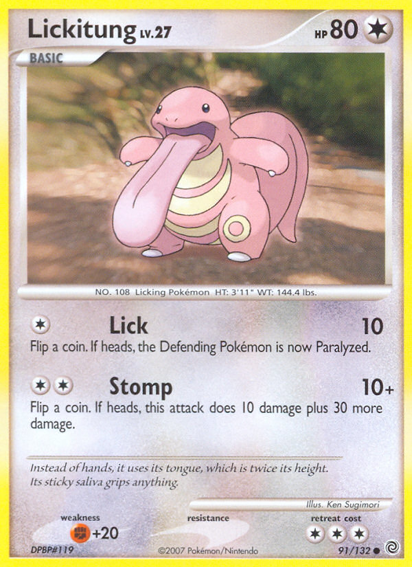 Lickitung (91/132) [Diamond & Pearl: Secret Wonders] | Black Swamp Games