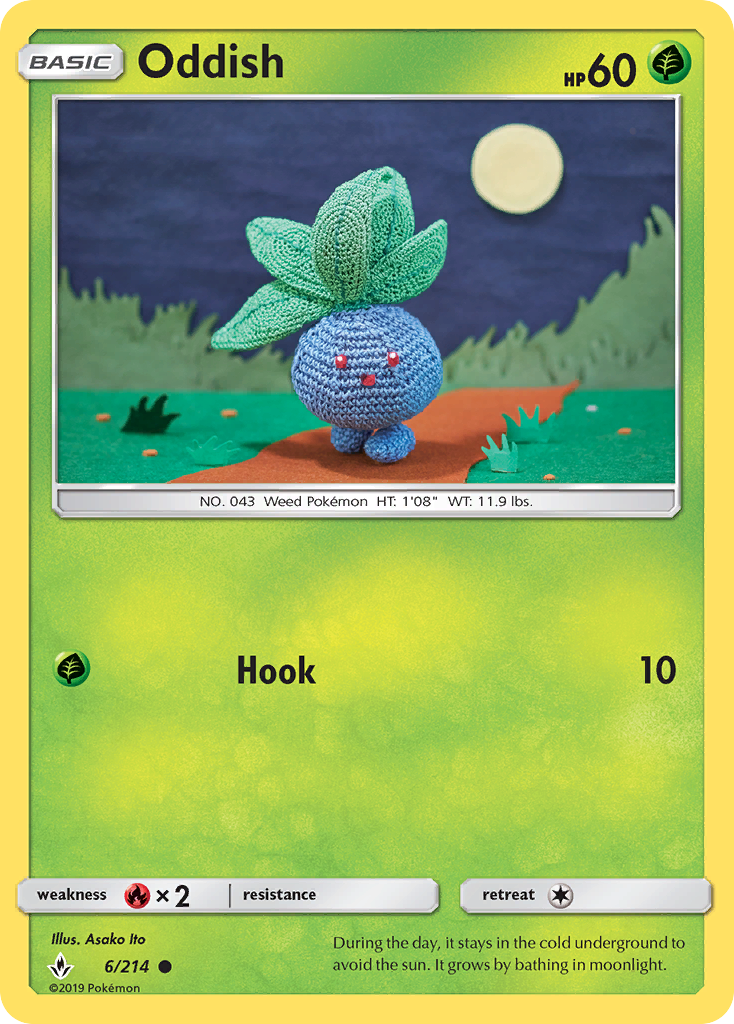 Oddish (6/214) [Sun & Moon: Unbroken Bonds] | Black Swamp Games
