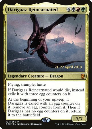 Darigaaz Reincarnated [Dominaria Promos] | Black Swamp Games
