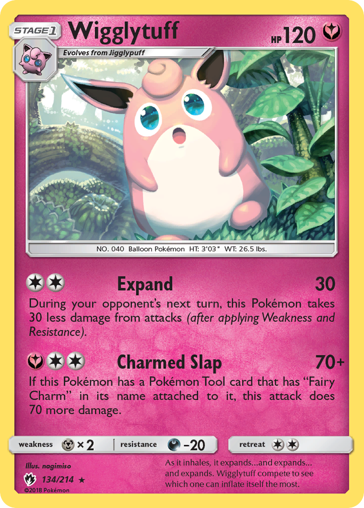 Wigglytuff (134/214) [Sun & Moon: Lost Thunder] | Black Swamp Games