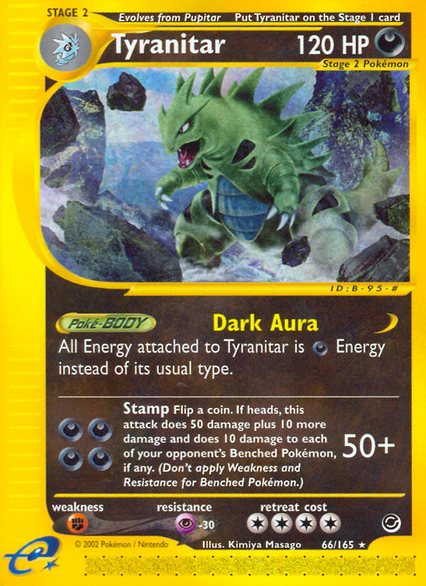 Tyranitar (66/165) [Expedition: Base Set] | Black Swamp Games