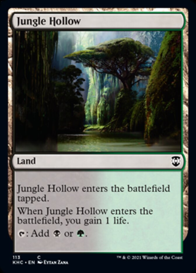 Jungle Hollow [Kaldheim Commander] | Black Swamp Games