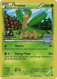 Tropius (5/101) (National Championship Staff Promo) [Black & White: Plasma Blast] | Black Swamp Games