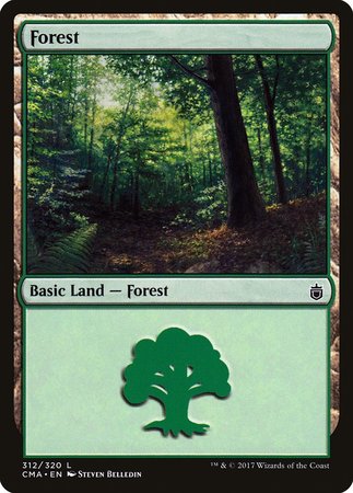 Forest (312) [Commander Anthology] | Black Swamp Games