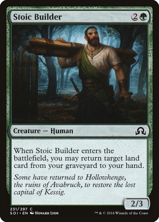 Stoic Builder [Shadows over Innistrad] | Black Swamp Games