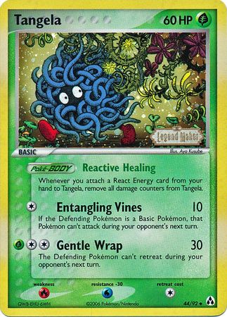 Tangela (44/92) (Stamped) [EX: Legend Maker] | Black Swamp Games