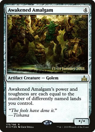 Awakened Amalgam [Rivals of Ixalan Promos] | Black Swamp Games