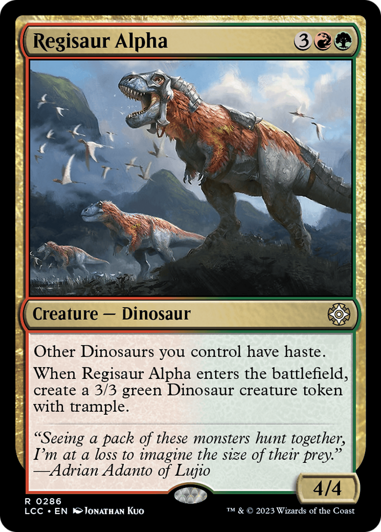 Regisaur Alpha [The Lost Caverns of Ixalan Commander] | Black Swamp Games