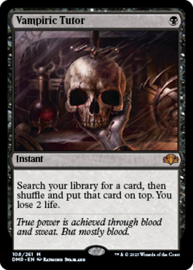 Vampiric Tutor [Dominaria Remastered] | Black Swamp Games