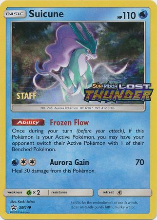 Suicune (SM149) (Staff Prerelease Promo) [Sun & Moon: Black Star Promos] | Black Swamp Games