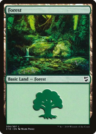 Forest (306) [Commander 2018] | Black Swamp Games
