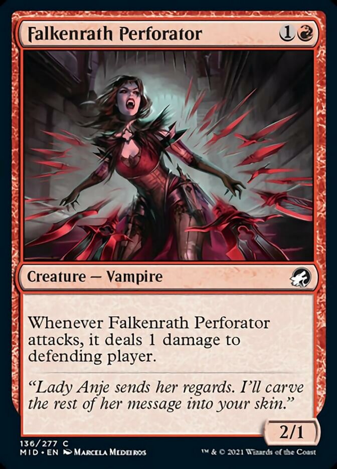 Falkenrath Perforator [Innistrad: Midnight Hunt] | Black Swamp Games