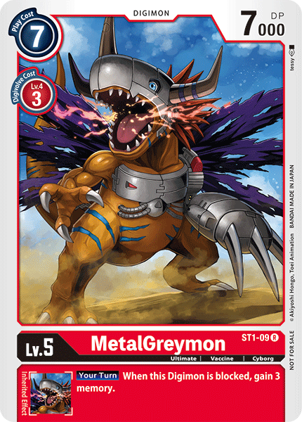 MetalGreymon [ST1-09] (Tamer Battle Pack) [Starter Deck: Gaia Red Promos] | Black Swamp Games