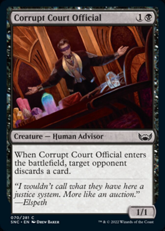 Corrupt Court Official [Streets of New Capenna] | Black Swamp Games