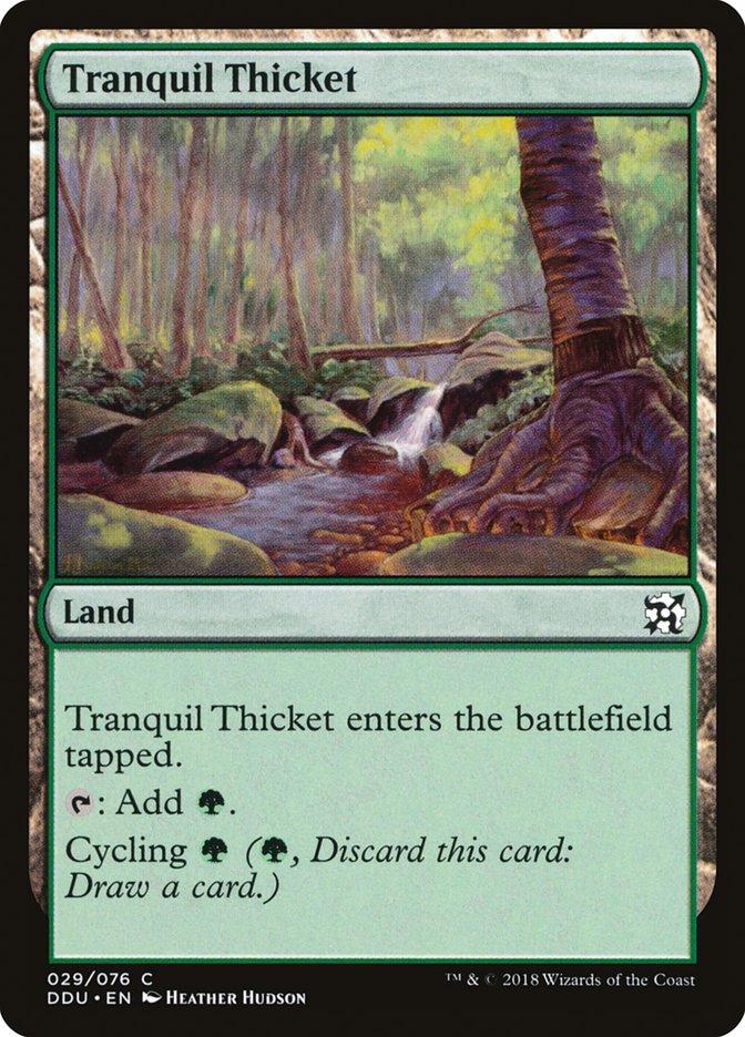 Tranquil Thicket [Duel Decks: Elves vs. Inventors] | Black Swamp Games