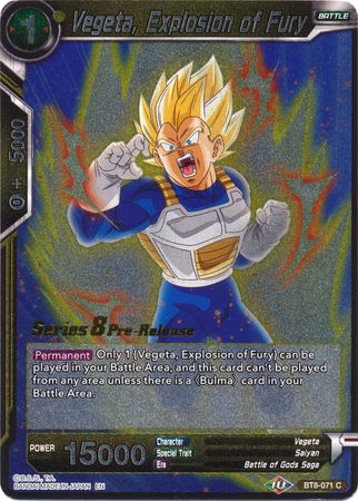 Vegeta, Explosion of Fury [BT8-071_PR] | Black Swamp Games