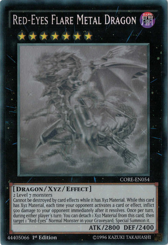 Red-Eyes Flare Metal Dragon [CORE-EN054] Ghost Rare | Black Swamp Games