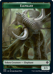 Elephant // Thopter Double-Sided Token [Starter Commander Decks] | Black Swamp Games