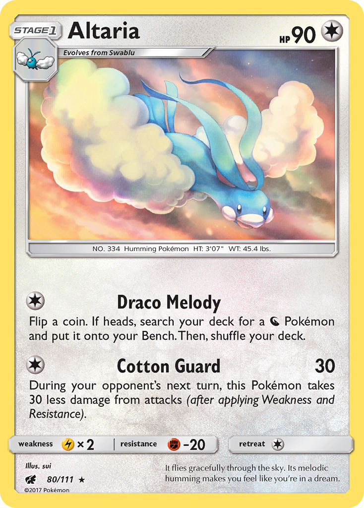 Altaria (80/111) [Sun & Moon: Crimson Invasion] | Black Swamp Games