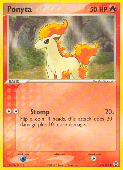 Ponyta (76/112) [EX: FireRed & LeafGreen] | Black Swamp Games