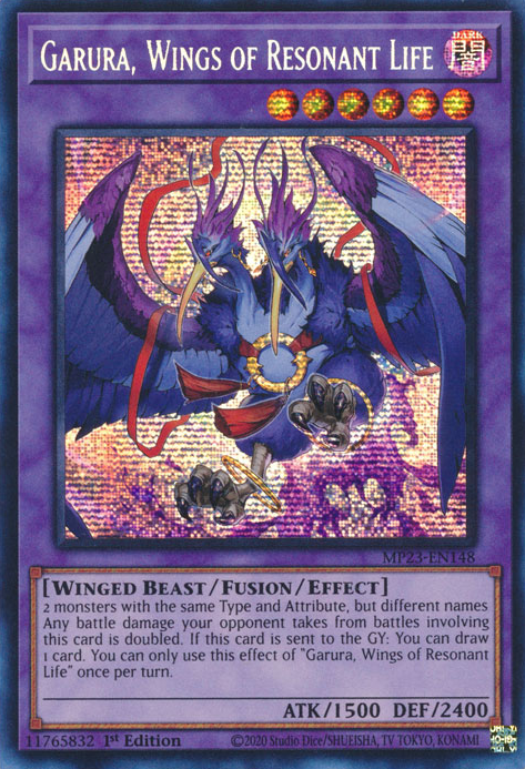 Garura, Wings of Resonant Life [MP23-EN148] Prismatic Secret Rare | Black Swamp Games