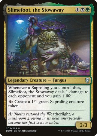 Slimefoot, the Stowaway [Dominaria] | Black Swamp Games