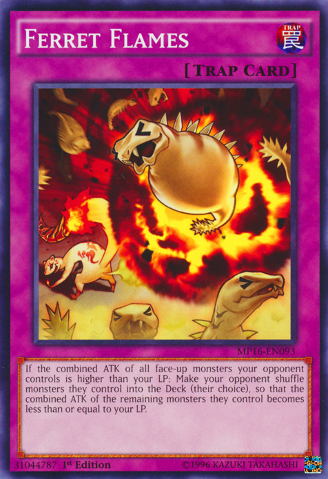 Ferret Flames [MP16-EN093] Common | Black Swamp Games