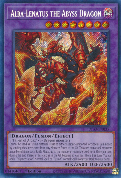 Alba-Lenatus the Abyss Dragon [DIFO-EN035] Secret Rare | Black Swamp Games