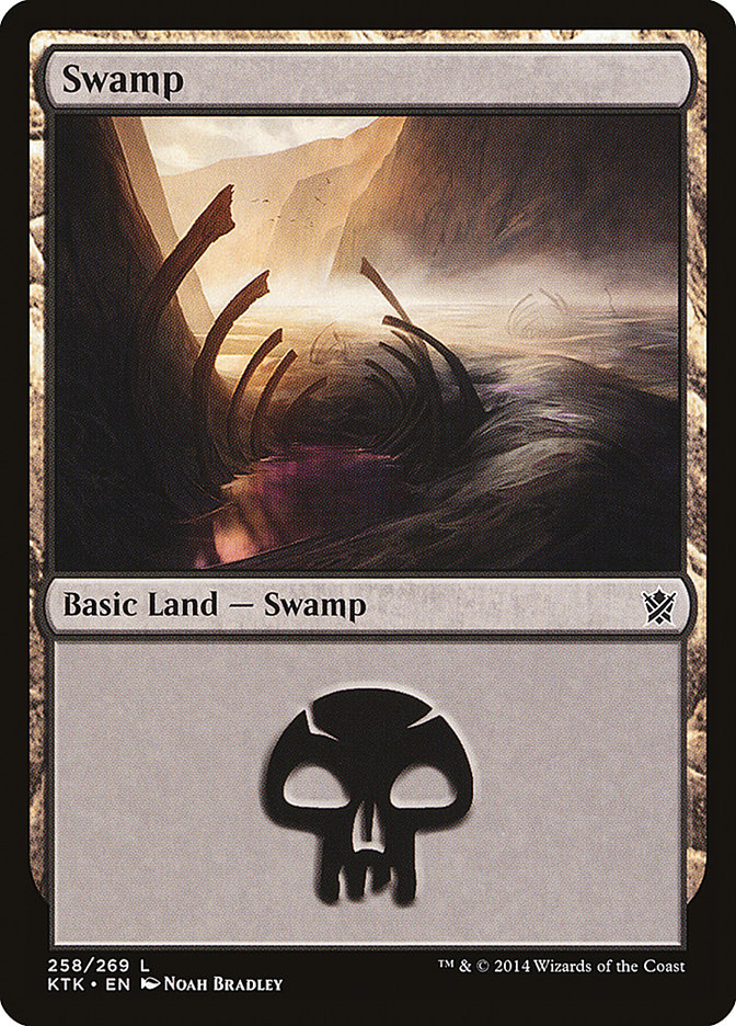 Swamp (258) [Khans of Tarkir] | Black Swamp Games