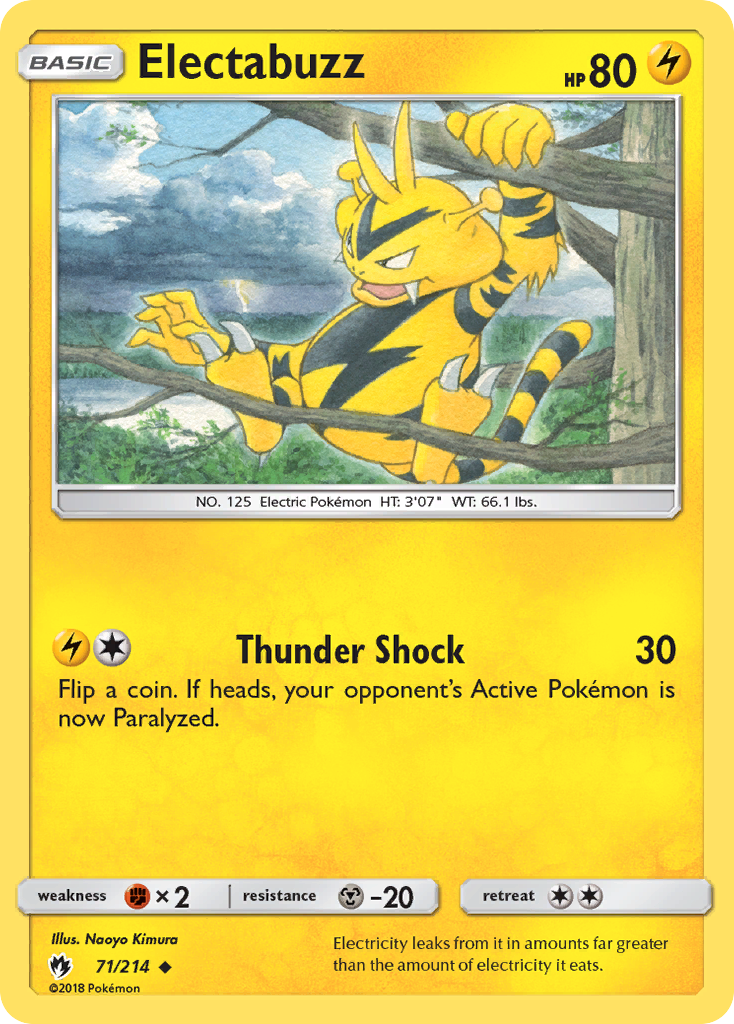Electabuzz (71/214) [Sun & Moon: Lost Thunder] | Black Swamp Games