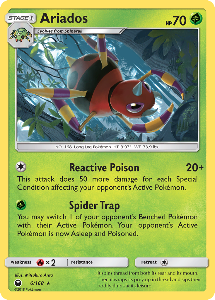 Ariados (6/168) [Sun & Moon: Celestial Storm] | Black Swamp Games