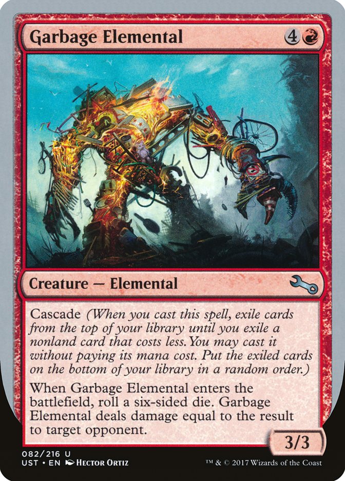 Garbage Elemental (3/3 Creature) [Unstable] | Black Swamp Games