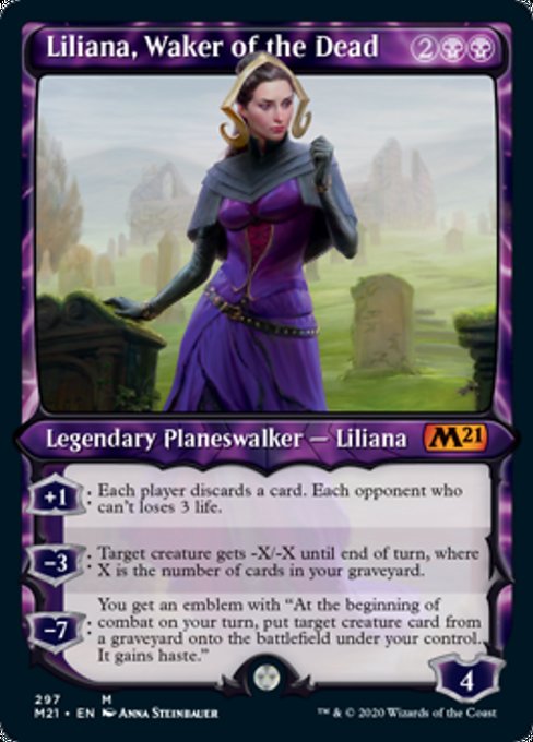 Liliana, Waker of the Dead (Showcase) [Core Set 2021] | Black Swamp Games