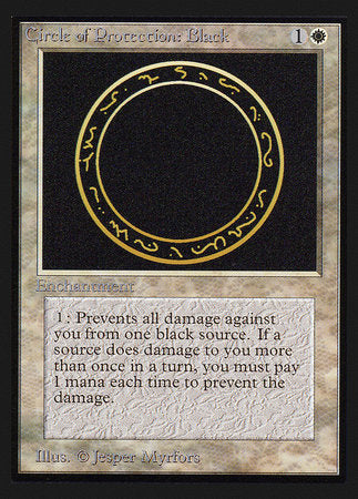 Circle of Protection: Black (IE) [Intl. Collectors’ Edition] | Black Swamp Games