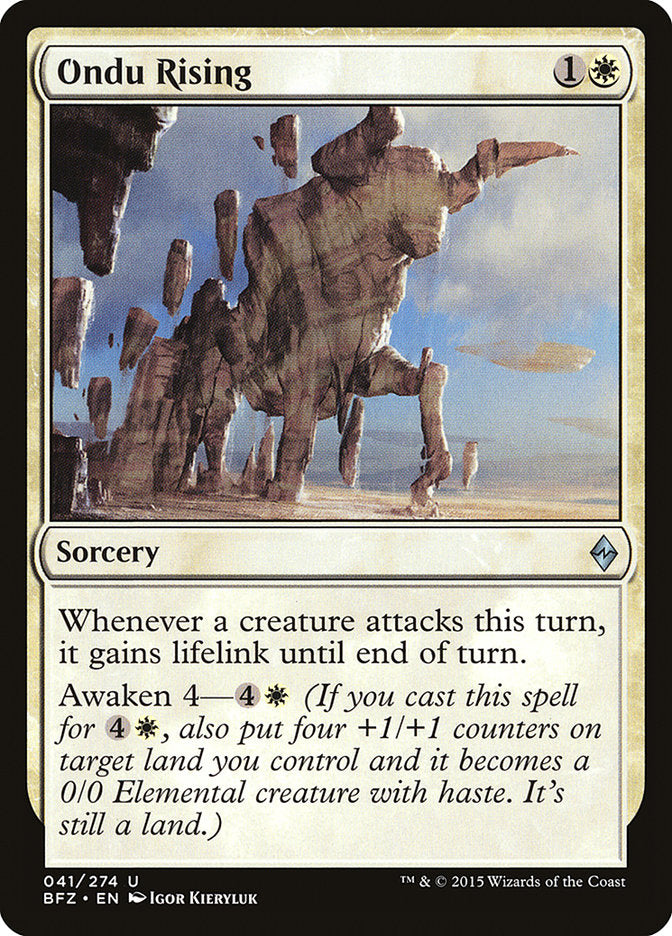 Ondu Rising [Battle for Zendikar] | Black Swamp Games