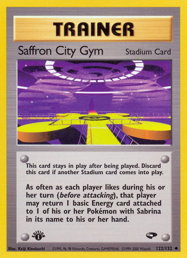 Saffron City Gym (122/132) [Gym Challenge 1st Edition] | Black Swamp Games