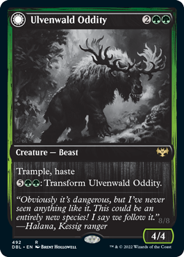 Ulvenwald Oddity // Ulvenwald Behemoth [Innistrad: Double Feature] | Black Swamp Games
