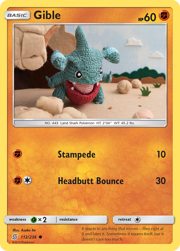 Gible (112/236) [Sun & Moon: Unified Minds] | Black Swamp Games