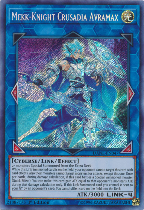 Mekk-Knight Crusadia Avramax [DANE-EN047] Secret Rare | Black Swamp Games