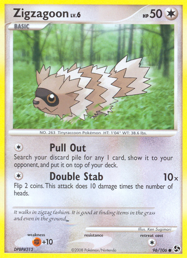 Zigzagoon (96/106) [Diamond & Pearl: Great Encounters] | Black Swamp Games