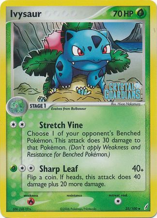 Ivysaur (35/100) (Stamped) [EX: Crystal Guardians] | Black Swamp Games