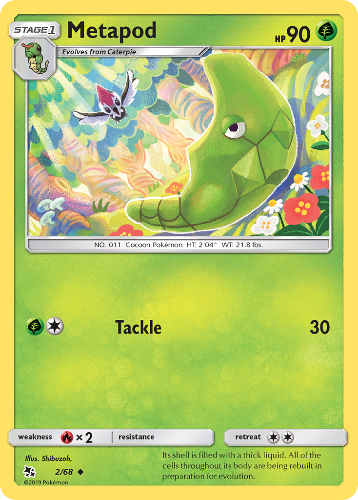 Metapod (2/68) [Sun & Moon: Hidden Fates] | Black Swamp Games