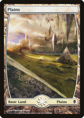 Plains (233) - Full Art [Zendikar] | Black Swamp Games