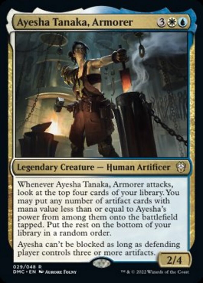 Ayesha Tanaka, Armorer [Dominaria United Commander] | Black Swamp Games